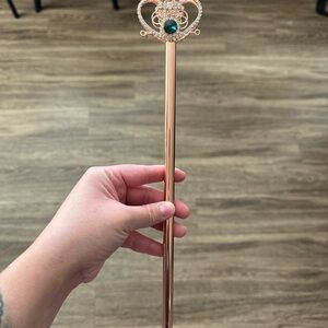 Authentic Disney Parks Metal Princess Scepter Wand – Rose Gold – Disney Stamped